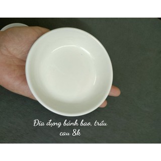 Đĩa đựng bánh bao, trầu cau 9.5cm