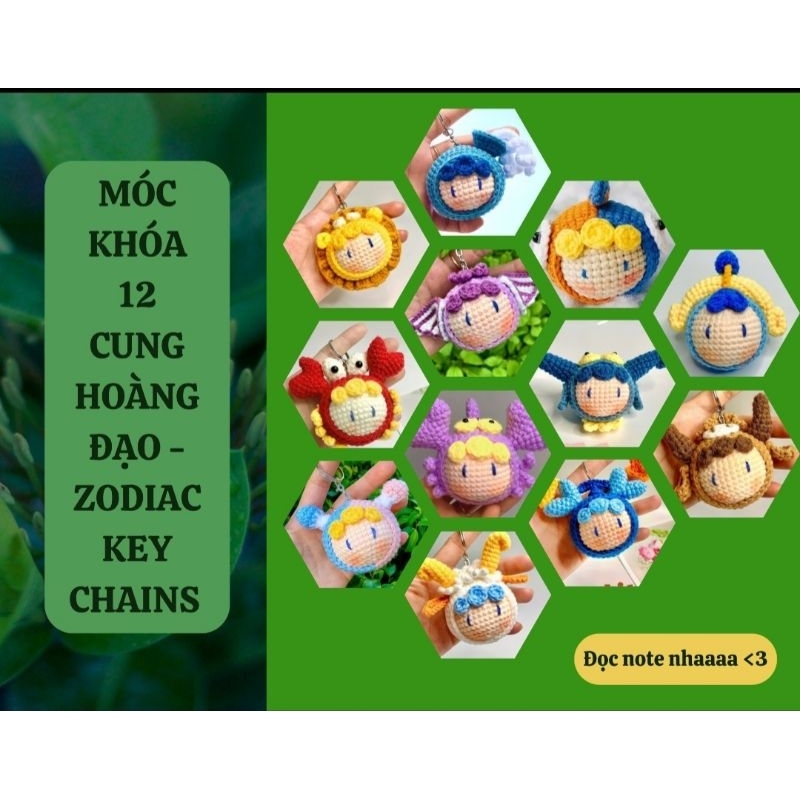 Móc khoá 12 cung hoàng đạo - Zodiac KeyChains