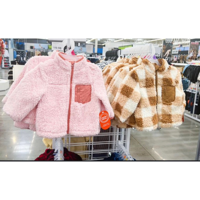 Áo khoác lông cừu xuất khẩu 4 màu cho bé trai bé gái