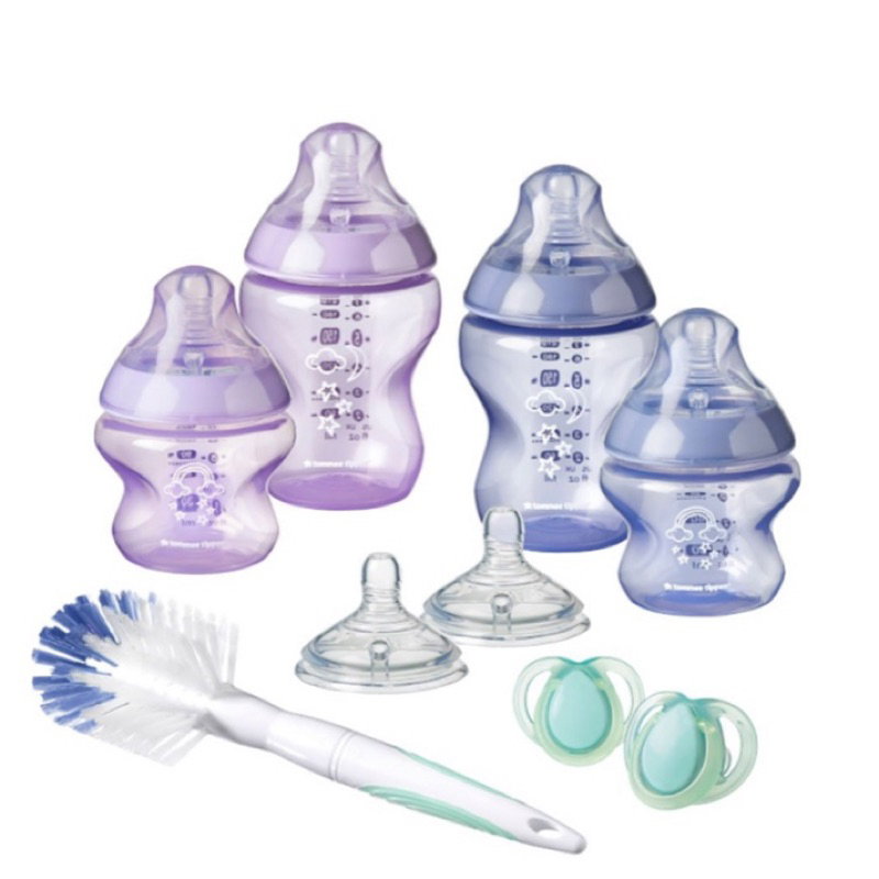 Bình Tommee Tippee set tím/xanh