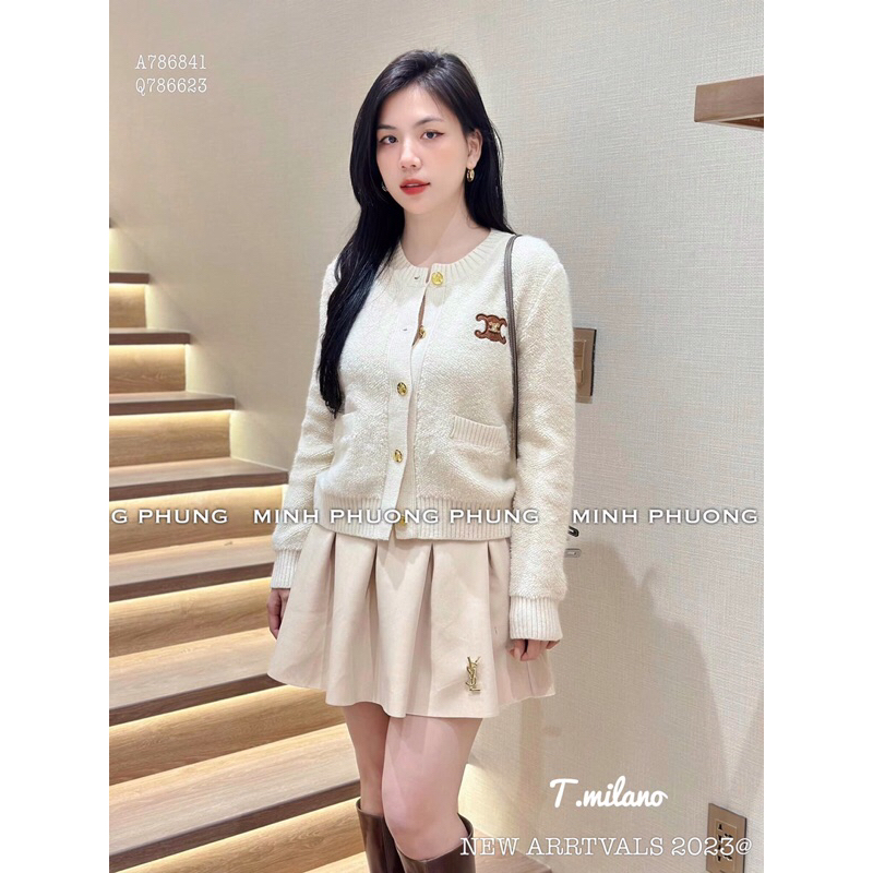 Áo len cei line cổ tròn cao cấp