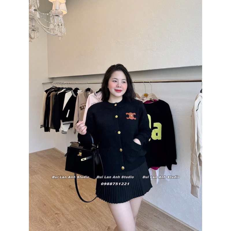 Áo len cei line cổ tròn cao cấp