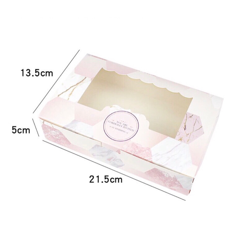 Hộp đựng bánh quy, bánh bao, bánh su kem size 21,5cm