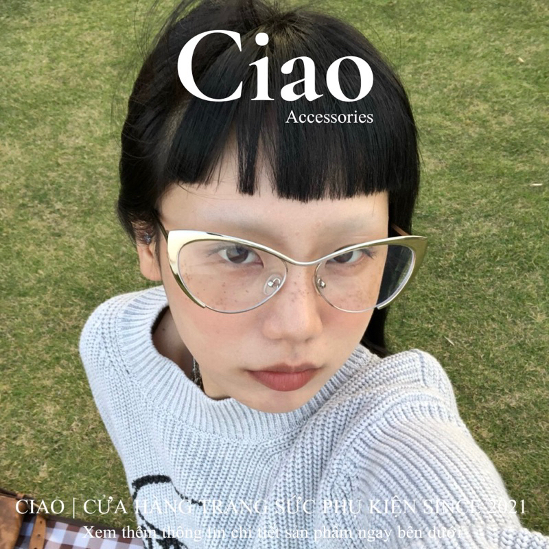 [HOẢ TỐC 1H] Kính mát/ Kính thời trang kim loại mã 33 phong cách Ciao accessories