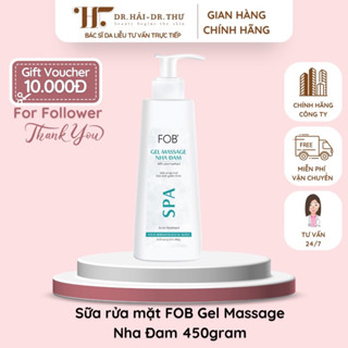 👩🏻‍⚕️[CHÍNH HÃNG] Sữa rửa mặt FOB Gel Massage Nha Đam 450gram