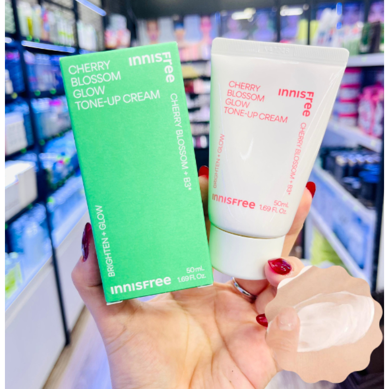 Kem Dưỡng Hoa Anh Đào Nâng Tone Da Tức Thì Innisfree Jeju Cherry Blossom Tone Up Cream - Chip Skincare