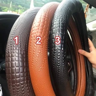 Bọc vô lăng da vân cá sấu cao cấp đủ các dòng xe từ 38-49