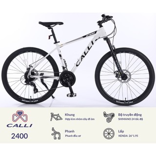 Xe đạp thể thao CALLI 2400(Tặngđèn+chắnbùn+bìnhnước+ giáđỡbình+ lụcgiac)