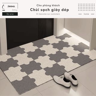 Thảm phủi bụi để cửa phòng khách, thảm silicon chùi chân dễ vệ sinh