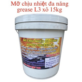 Mỡ bod chịu nhiệt lithium l3 nhiệt độ 180 xô 15kg