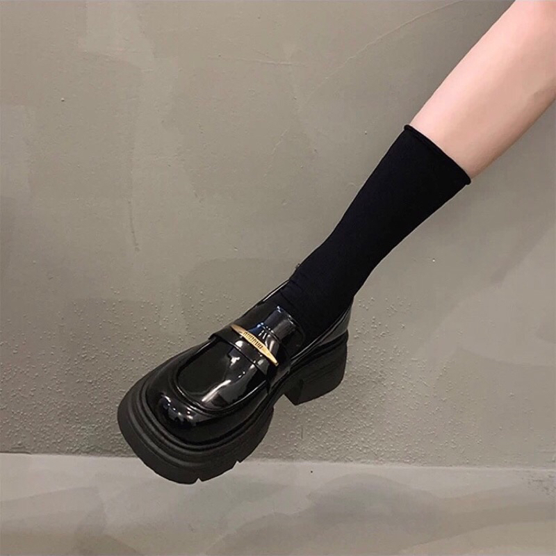 Giày búc bê lobita cổ thấp MIU chất da mềm mại hàng QC thời trang cao cấp