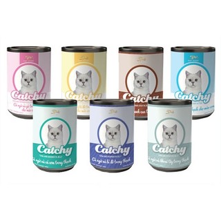 24 lon pate catchy lon 400gr cho mèo mọi lứa tuổi mix vị ngẫu nhiên