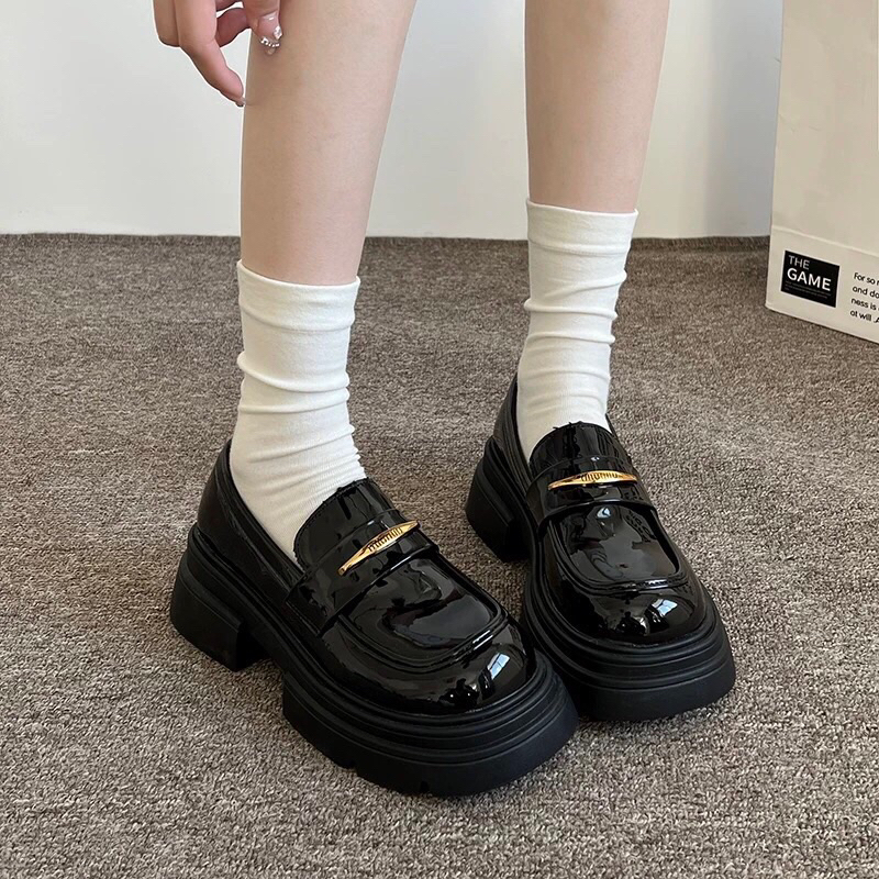 Giày búc bê lobita cổ thấp MIU chất da mềm mại hàng QC thời trang cao cấp