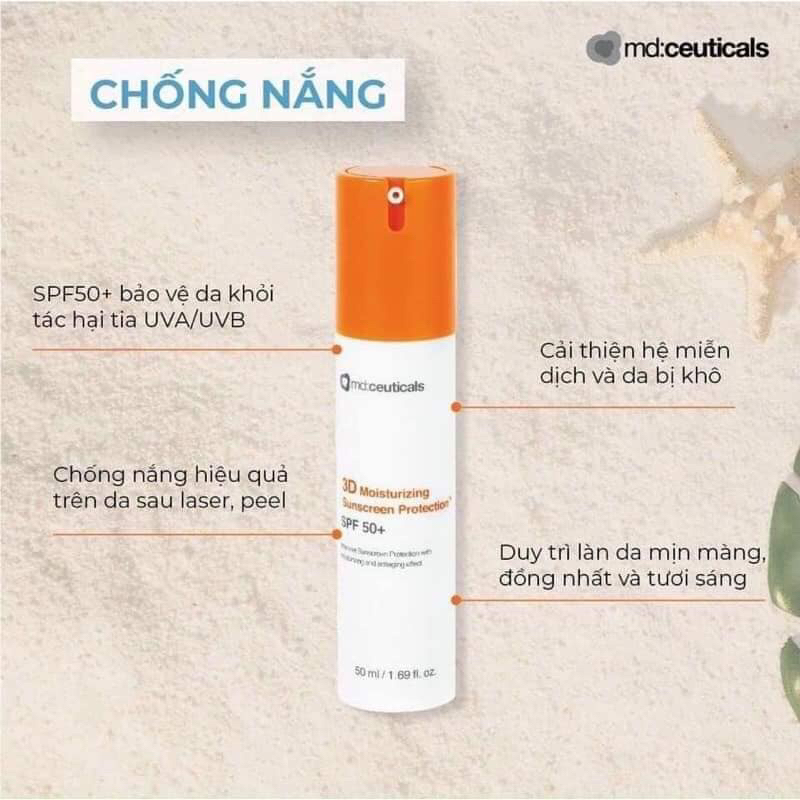 [HÀNG CÔNG TY] Kem chống nắng Moisturizing Ceuticals 50ml