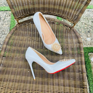 Giày cao gót phun 3d nơ vnxk cao cấp 11p - full size 34-40