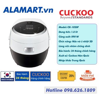 Bán sỉ nồi cơm điện tử cuckoo cr-1020f 1,8 lít dùng 4 - 8 người ăn nấu 1 kg gạo