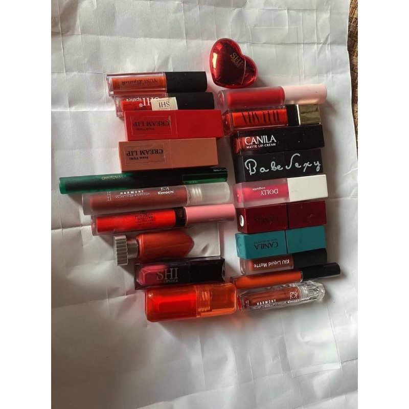 Combo 10 son lộn xộn 10 cây 10 màu khác nhau chất son kem lì mịn