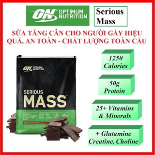 Serious Mass 12Lbs 5.45Kg - Sữa tăng cân cho người gầy hiệu quả, an toàn