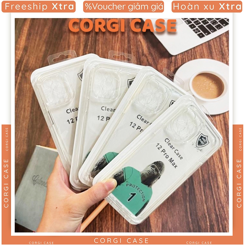 Ốp lưng Iphone trong suốt KingKong Chống Ố Vàng cho IP X XS XS Max 11 12 13 14 Pro Max