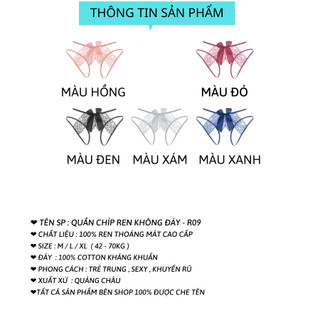 Quần Ren Mềm Không Đáy R09