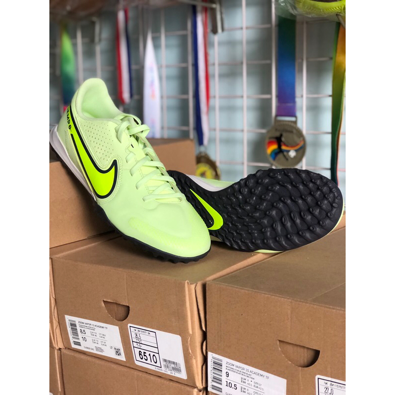GIÀY NAM BÓNG ĐÁ CHÍNH HÃNG SÂN 5, SÂN CỎ NHÂN TẠO NIKE TIEMPO LEGEND 9 ACADEMY TF XANH CHUỐI