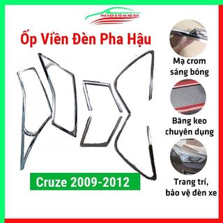 Ốp viền đèn pha hậu mạ Crom cho xe Lacetti Nhâp, Chevrolet Cruze 2009-2012