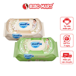 Khăn Ướt Em Bé Giấy Ướt Vệ Sinh Da Molfix 100 Tờ - Bibo Mart