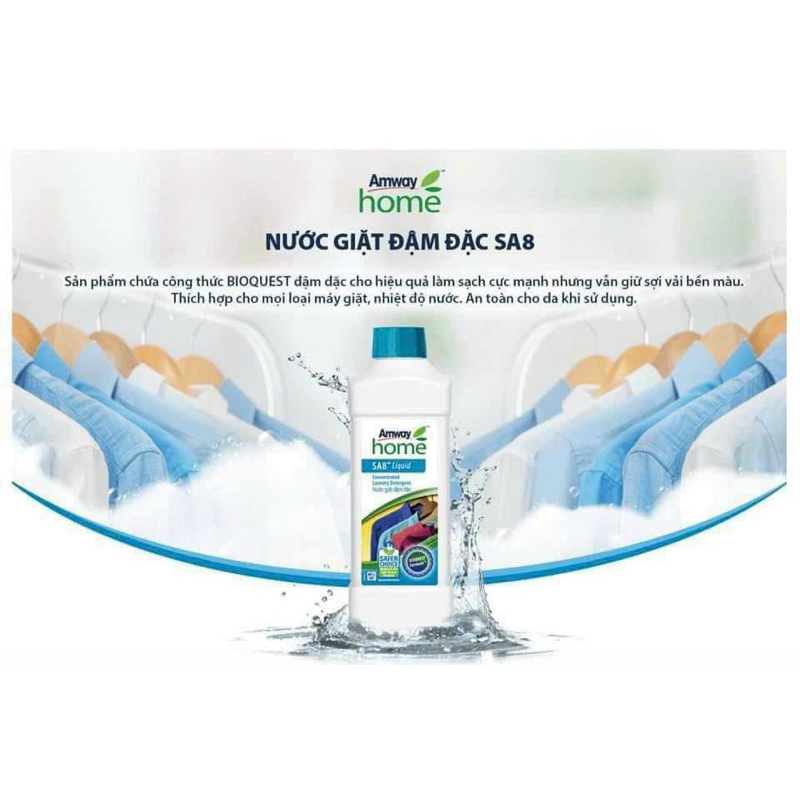 Nước giặt đậm đặc SA8 1lit