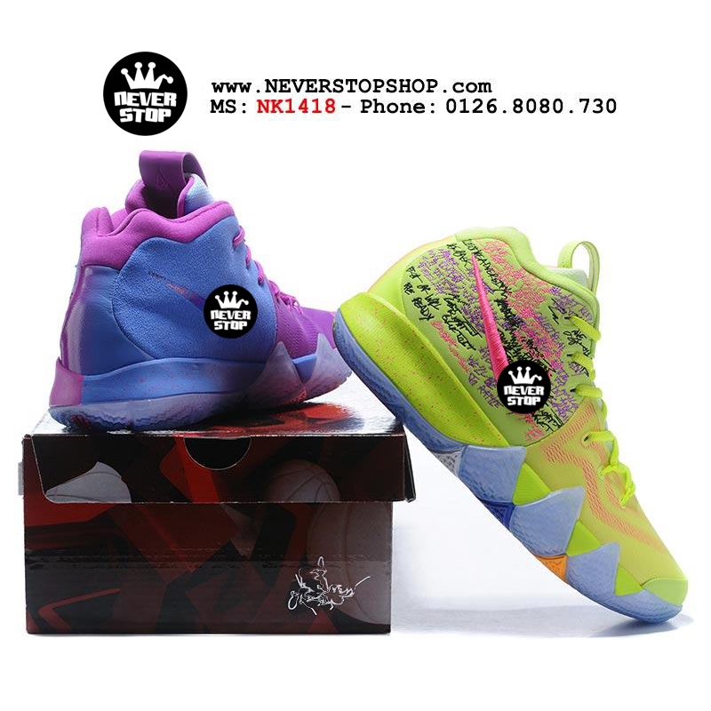 Giày bóng rổ KYRIE 4 CONFETTI hàng độc 2 màu siêu phẩm bản đẹp chất lượng cao nhất FREESHIP+TẶNG VỚ | NeverStopShop.com