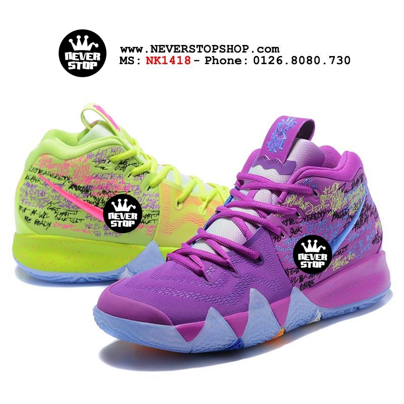 Giày bóng rổ KYRIE 4 CONFETTI hàng độc 2 màu siêu phẩm bản đẹp chất lượng cao nhất FREESHIP+TẶNG VỚ | NeverStopShop.com