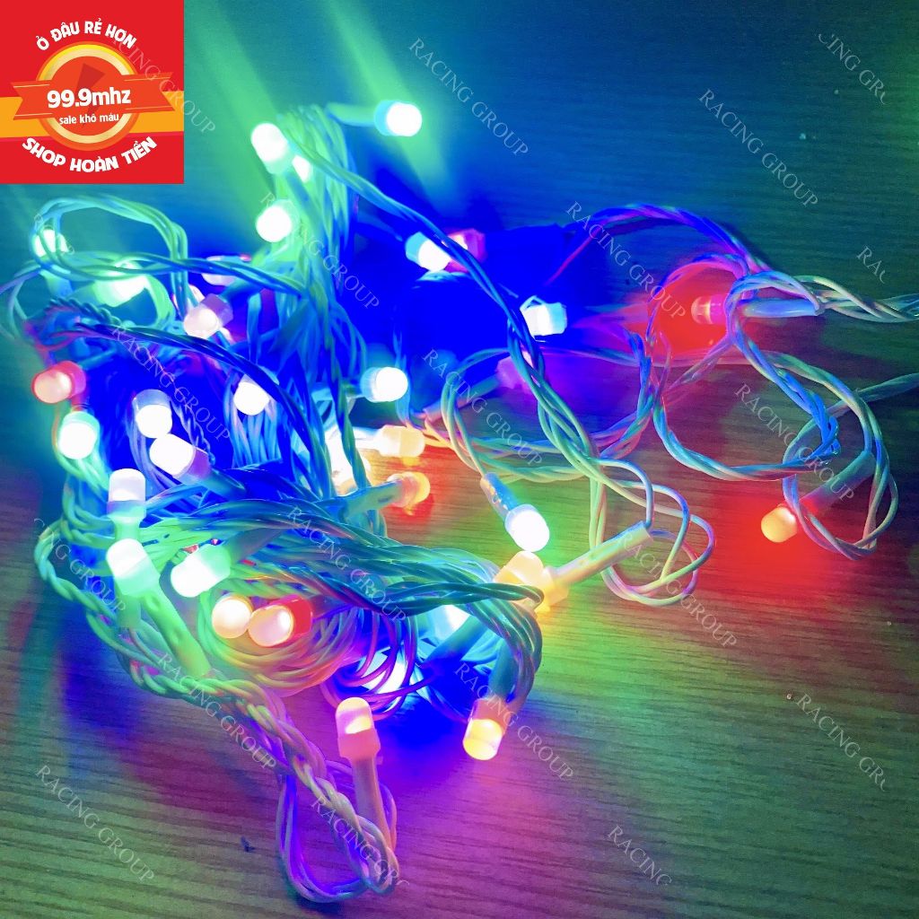 Đèn Led Dây Trang Trí Cây Thông Noel Dài 8M Trang Trang Trí Giáng Sinh Chớp Nháy Nhiều Màu Nhiều Chế Độ Nháy