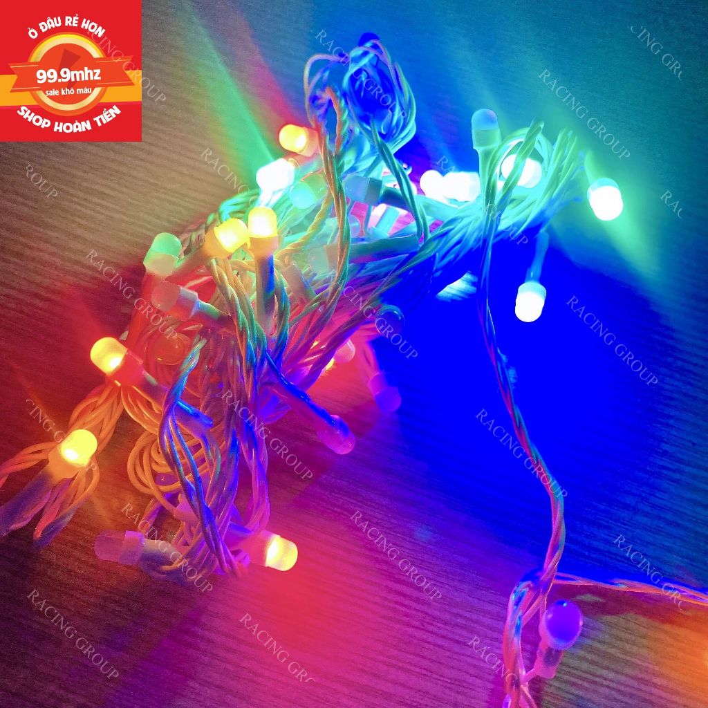 Đèn Led Dây Trang Trí Cây Thông Noel Dài 8M Trang Trang Trí Giáng Sinh Chớp Nháy Nhiều Màu Nhiều Chế Độ Nháy