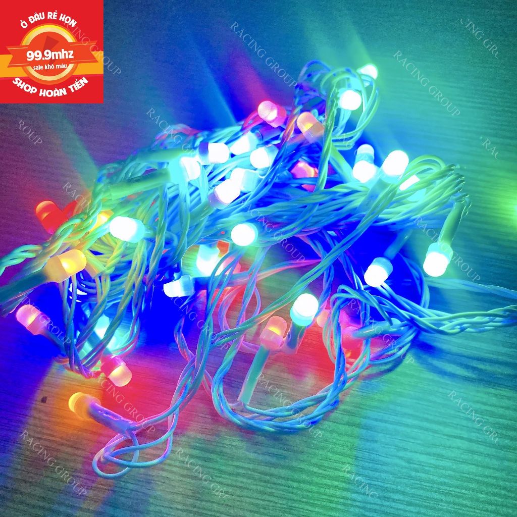 Đèn Led Dây Trang Trí Cây Thông Noel Dài 8M Trang Trang Trí Giáng Sinh Chớp Nháy Nhiều Màu Nhiều Chế Độ Nháy