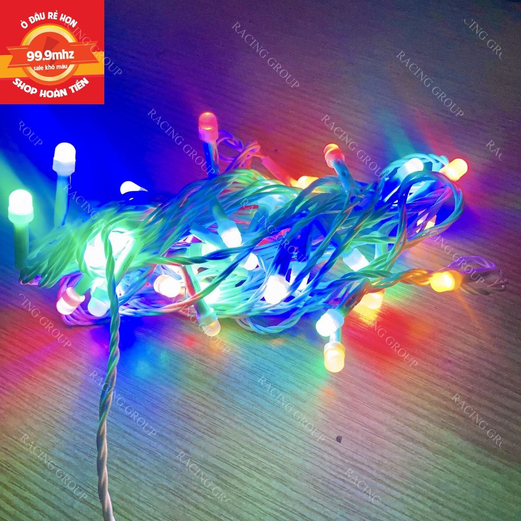 Đèn Led Dây Trang Trí Cây Thông Noel Dài 8M Trang Trang Trí Giáng Sinh Chớp Nháy Nhiều Màu Nhiều Chế Độ Nháy