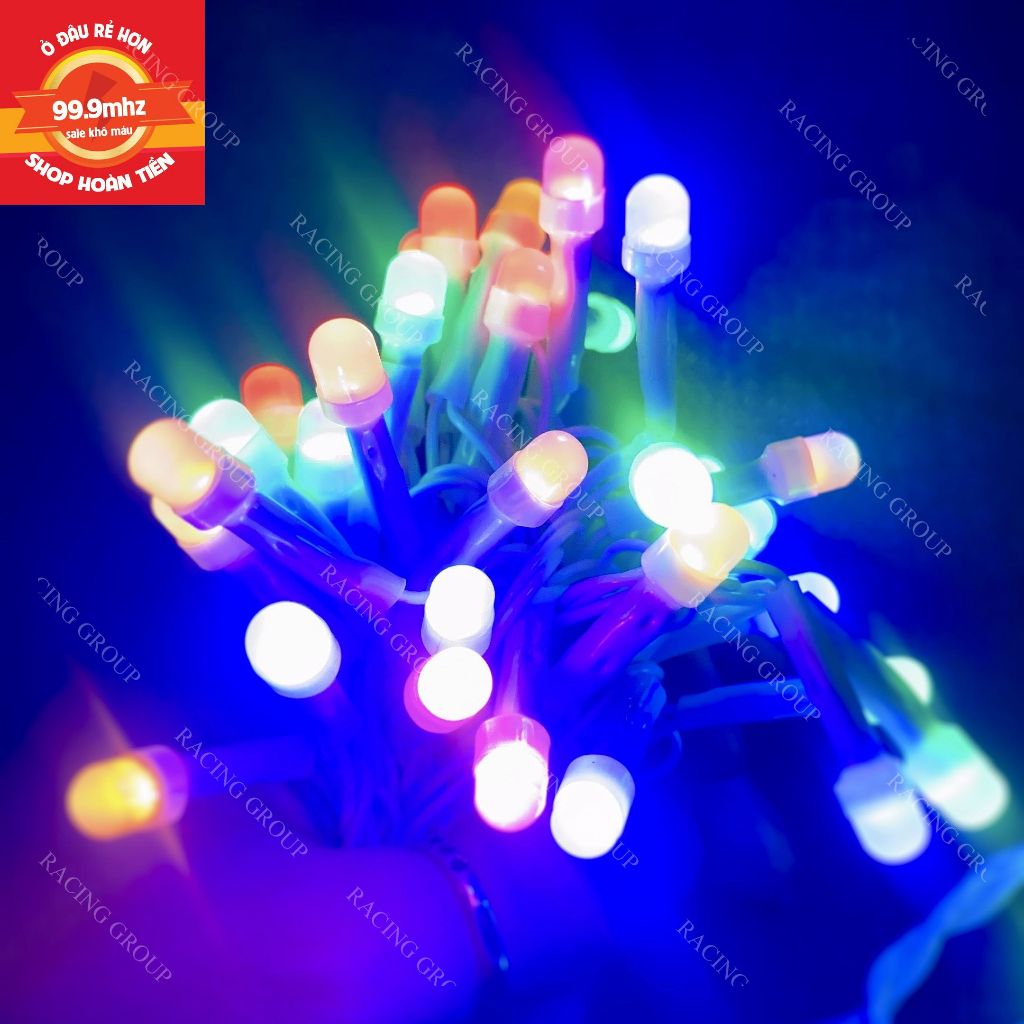 Đèn Led Dây Trang Trí Cây Thông Noel Dài 8M Trang Trang Trí Giáng Sinh Chớp Nháy Nhiều Màu Nhiều Chế Độ Nháy