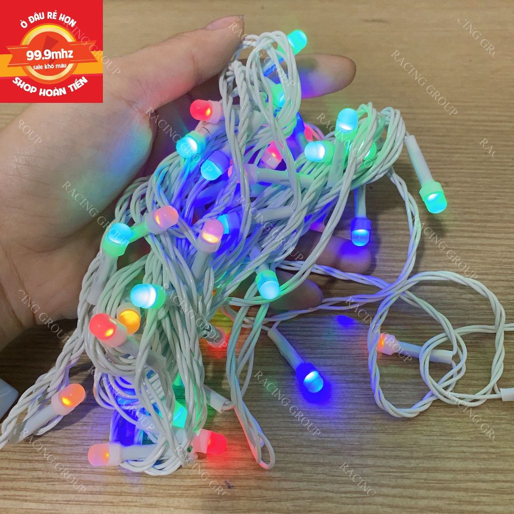Đèn Led Dây Trang Trí Cây Thông Noel Dài 8M Trang Trang Trí Giáng Sinh Chớp Nháy Nhiều Màu Nhiều Chế Độ Nháy