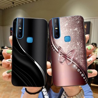 Ốp điện thoại mặt kính vivo v15 / vivo v15 pro in hình đơn giản sang trọng