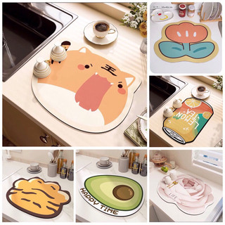 Size 30x40cm Thảm silicon úp cốc chén thấm nước
