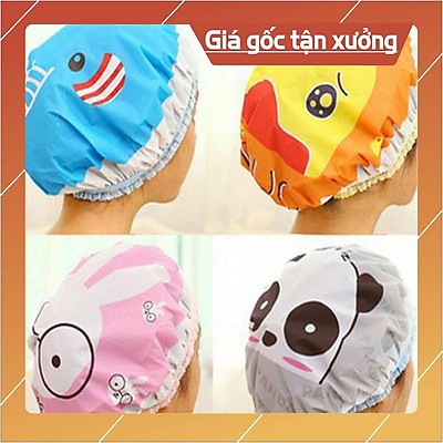 Mũ Tắm Chùm Tóc Crùm đầu chụp Tóc có Họa Tiết .ĐTBC