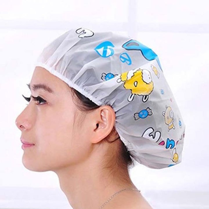 Mũ Tắm Chùm Tóc Crùm đầu chụp Tóc có Họa Tiết .ĐTBC