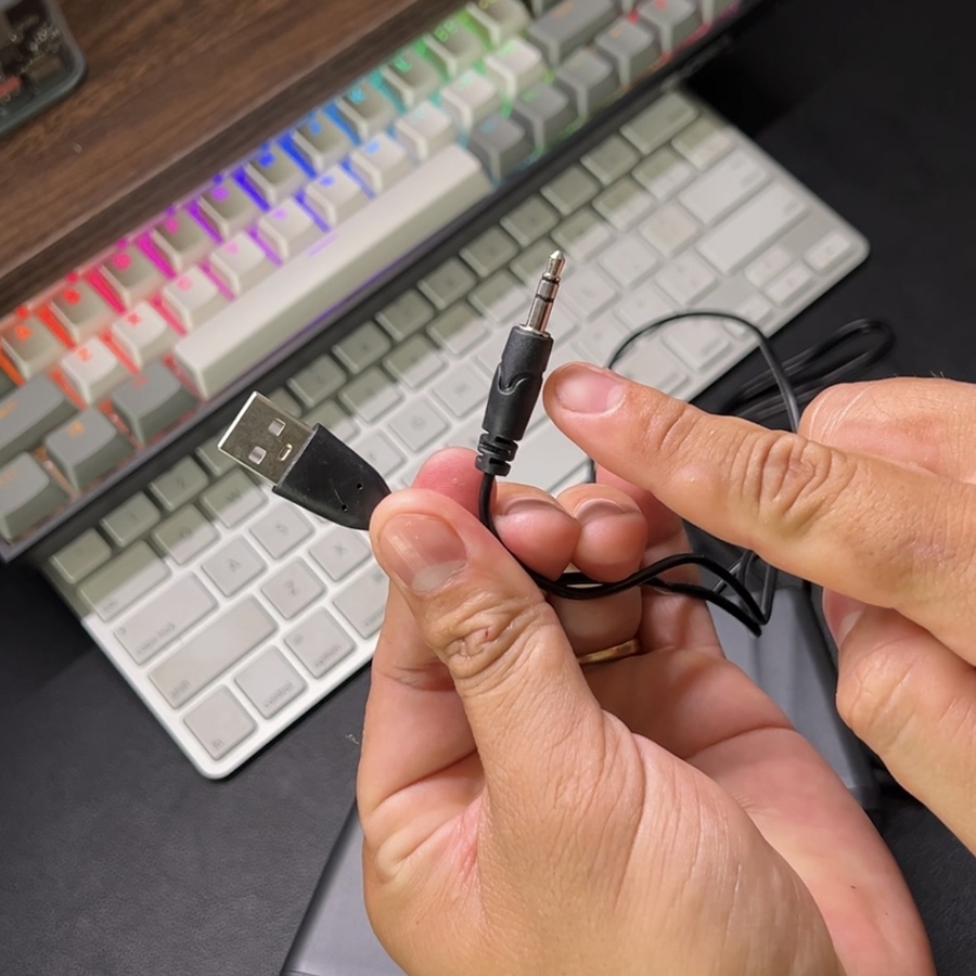 Loa nghe nhạc cho máy tính laptop cổng jack 3.5mm có đèn led RGB âm thanh hay 2 loa bass âm thanh loa lớn