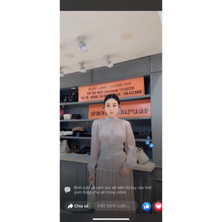 Váy dập li đính đá