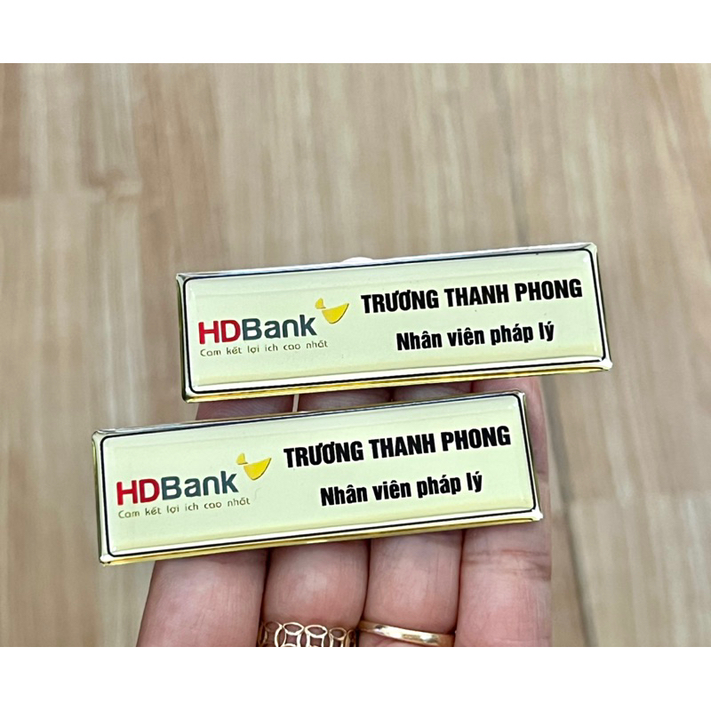 Bảng Tên HDBank - Vui lòng gửi tên cho shop