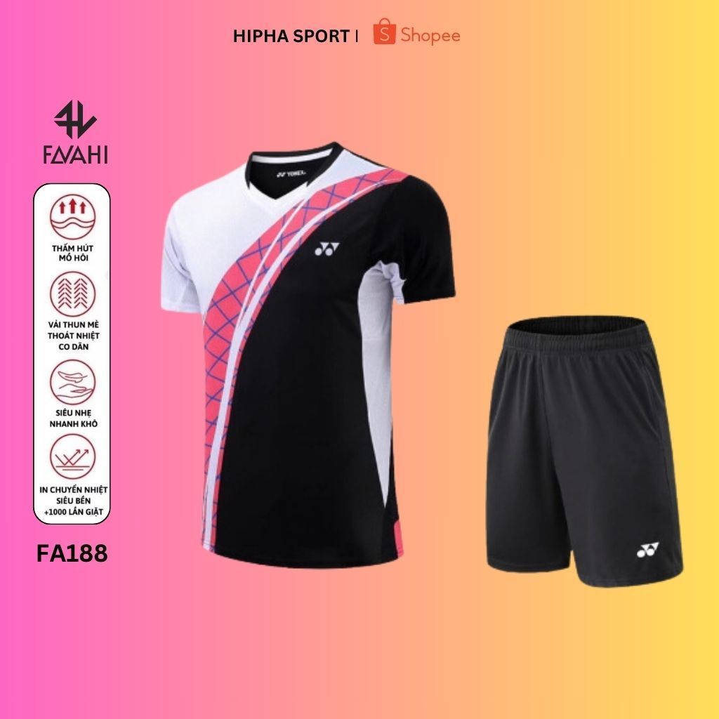 Áo cầu lông, quần cầu lông Yonex FAVAHI FA188 chuyên nghiệp mới nhất sử dụng tập luyện và thi đấu cầu lông