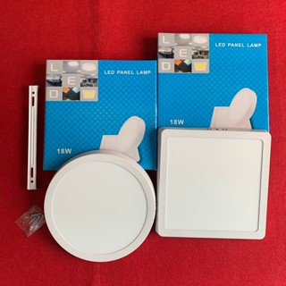 Đèn led panel ốp trần nổi vuồng, tròn ánh sáng trắng công suất 12W, 18W, 24W dùng làm đèn ốp trần trang trí