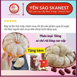 25g (3 tổ) Yến Sào Rút Lông Cao Cấp SKANEST Khánh Hòa Tặng táo đỏ, đường phèn, hạt chia