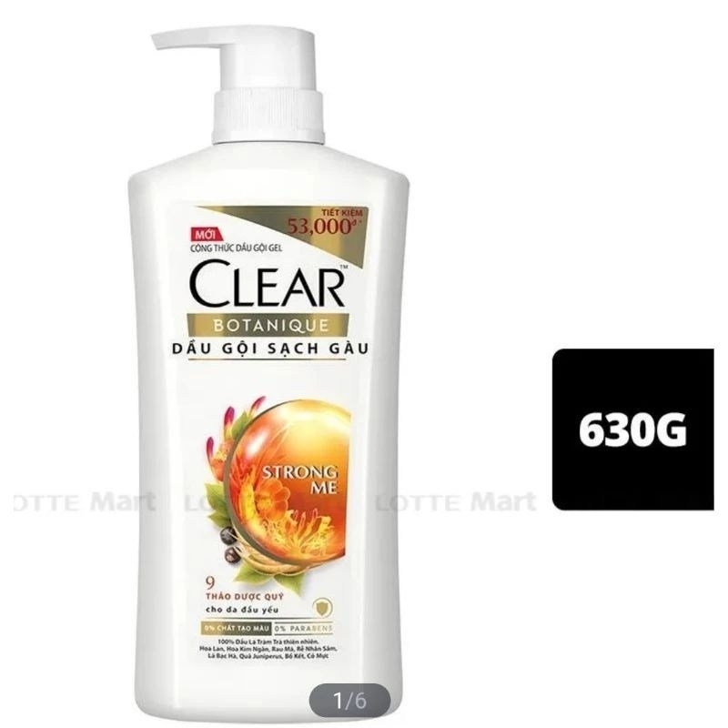Dầu gội Clear thảo dược 630g