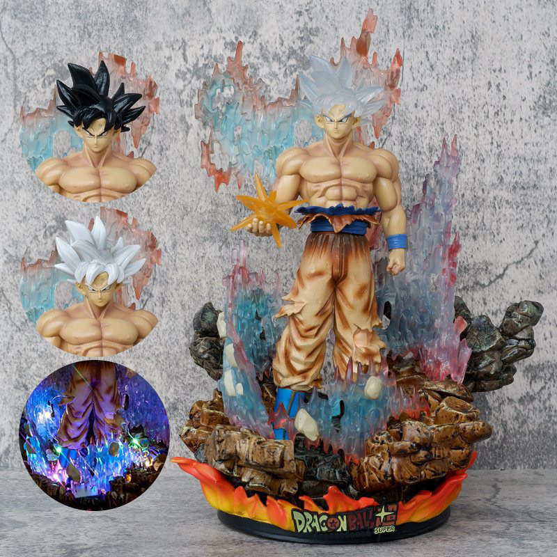 Mô hình Dragon Ball - Goku 3 đầu thay thế , có led