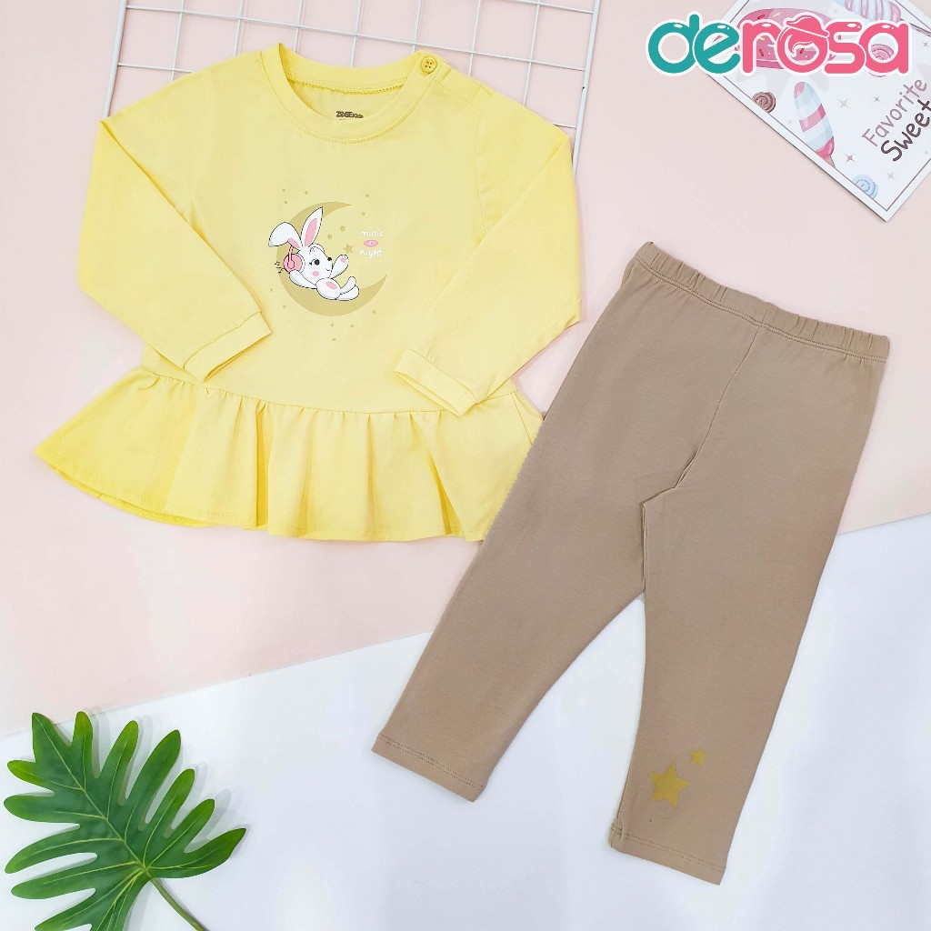 Bộ Quần Áo Thời Trang Mùa Thu Cho Bé Gái từ 6 - 24 tháng Derosa Kids AWBB262B - AWBBZ260A