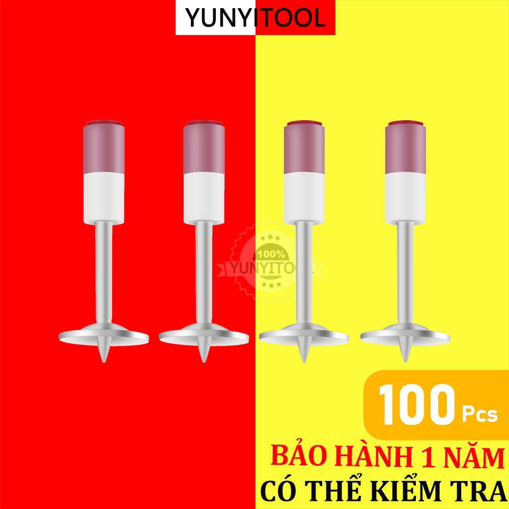 YUNYITOOL Gói 100 đinh hạt nổ 7.3MM cho súng bắn đinh, máy bắn đinh bê tông-chất lượng cao